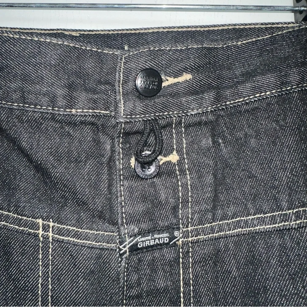 Marithé Francois Girbaud Men’s Black Jeans w/5 Pockets Zip Button Front-42 Waist